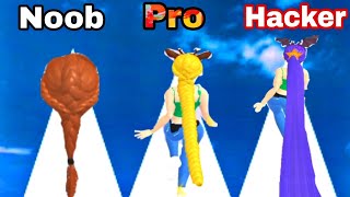 Noob vs Pro vs Hacker in wig run | walkthrough - gl boy