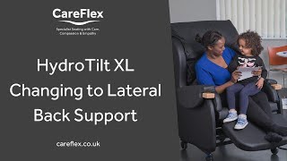 Changing to Lateral Back Support | HydroTilt XL | CareFlex