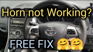 FREE FIX : TOYOTA AURIS HYBRID HORN NOT WORKING