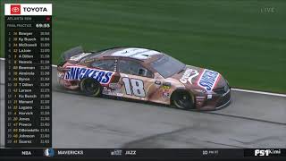 Monster Energy NASCAR Cup Series 2019 Atlanta FInal Practice Kyle Busch Crashes