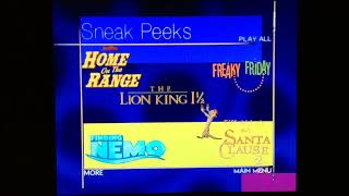 Sneak Peeks Menu to Kim Possible: The Secret Files 2003 DVD (November 11, 2003 version)