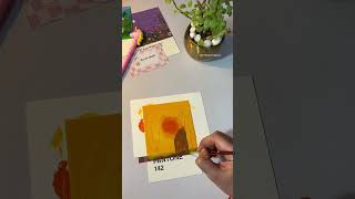 02/100 days Heeriye 🌻❤️|| PANTONE SERIES || THE ART ABODE #youtubeshorts  #shorts #100dayschallenge