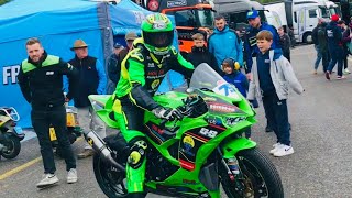 BSB BRANDS HATCH Motorcycles & Riders of THOSE WHO RACE a Walk through Paddock Area and around Track