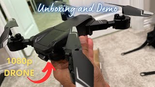 1080p Drone for beginners and novices - unboxing and demo