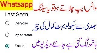 WhatsApp Chat Locker New Mindblowing Trick For You || Waseem Birmani