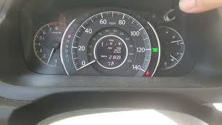 How to reset oil maintenance light on a 2014 Honda CRV