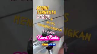 DIY | Tutorial Mengencangkan As Roda Kursi Roda #shorts #real  #fun #wheelchair #diy #tips #tricks