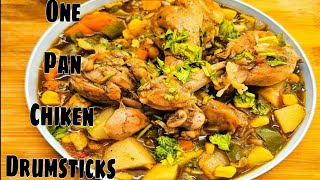 One Pan Chiken Drumsticks Recipe 🍜🍲 Super easy 🍝 Super tasty Recipe