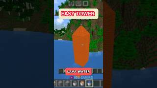 🤯Unbelievable Lava Water Tower in Minecraft #minecraft #shorts  #viral #trending @SDSGAMING.