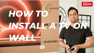 How to install a tv on the wall