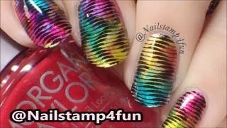 How to: Psychedelic Manicure Nail Stamping Tutorial