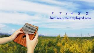 Billie Eilish - Getting Older Kalimba cover with number notes & lyrics