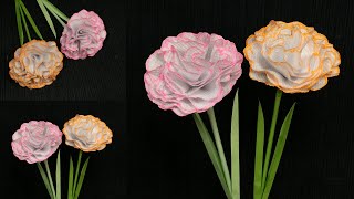 Tissue paper flowers | Paper craft flowers | How to make tissue flower | Paper tissue flower craft