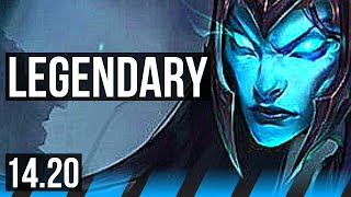 KALISTA vs KASSADIN (MID) | 16/2/8, Legendary | BR Master | 14.20