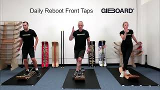 Daily Reboot Front Taps Exercise Demonstration on a GiBoard Balance Board