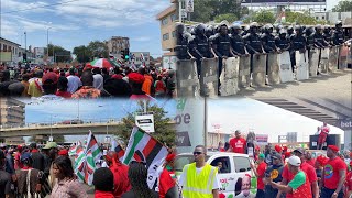 🇭🇺NDC DEMONSTRATION HITS STREETS OF ACCRA|| Protests against EC for Voters Register Audit Demand