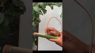 Green Bamboo Slingshot #bamboo #diy #craft #slingshot