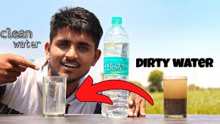 This Simple Hack Could Save Your Life: Filtering Dirty Water with a Plastic Bottle"😯😯