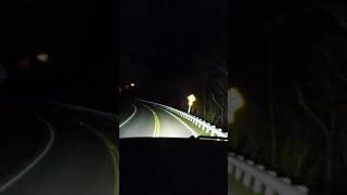 M923a1 drive thru the mountains at night