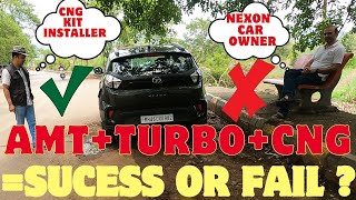 Tata Nexon CNG 👌 Customer Review 👀 Turbo ✔️AMT ✌🏻 SUNROOF #nexon #nexoncng #navimumbai #automobile