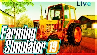 🔴 LIVE Farming Simulator 19 kostkujemy słomę dla koni 🔴