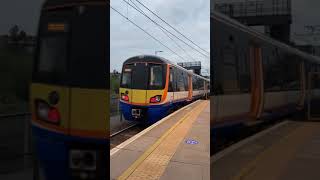 London Overground train class 378 leaving Willesden Junction