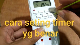 cara setting timer digital yg benar