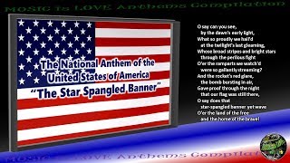 United States National Anthem INSTRUMENTAL with lyrics, Abridge Version