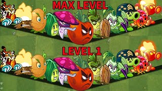 PvZ 2 All Plants Max Leve Vs Level 1-Which Team Is The Best？