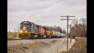 IC 1021 (Deathstar SD70) Leads a G889 West on the Freeport and Dubuque Subs