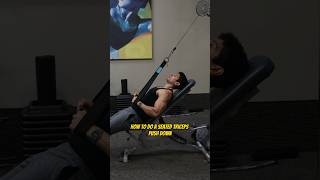 How to do a seated triceps Pushdown #triceps #tricepsworkout #tricepspushdown