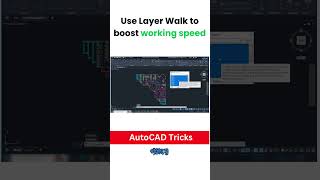 Use Layer Walk to boost working speed in AutoCAD | Gobeshona  #autocadtricks