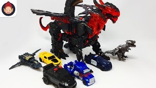 Transformers Toys The Last Knight 1 Step Turbo Changers DragonStorm Megatron Grimlock Berserker Toys