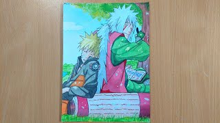 Speed drawing- Naruto and Jiraiya. The best teacher and student duo from Naruto #jarinstudios