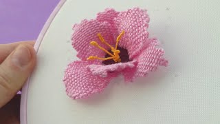 Amazing 3d Gladiolus Hand Embroidery Creative Ideas -  Kamal Kadai stitch