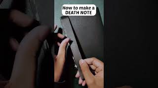 How to make a Death note book easily ⚰️ #shorts #anime