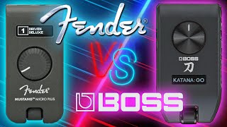 SHOOTOUT! Fender MUSTANG Micro PLUS Vs Boss Katana GO