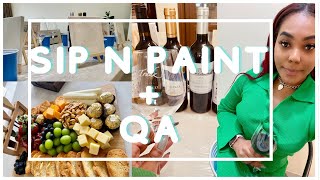 VLOG: SIP N Paint + Question and Answer (Q+A)