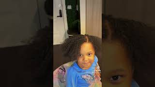 God Spit on Her Head & Look at the Results 🥹 #shortvideo #hairstyle #naturalhair #fypシ゚viral #kids