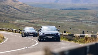 Snake pass and Woodhead pass Peak District loop.  Bmw M2, M4, Yaris GR. Best Uk driving roads