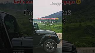 Size matters⁉️#car #mahindra #thar #trending #viral #4x4 #suv #munnar #jeep #shorts #short #size #1m