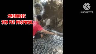 Katas ng Aircon Technician | 3rd flr proposal house on going | Tie beam foundation to 2ndfloor slab.