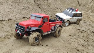 И в дождь и в снег, хобби радует всегда! Land rover vs Dodge