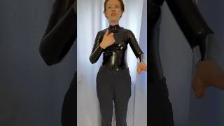 Classic black catsuit