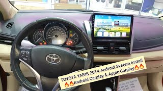 TOYOTA YARIS 2014 Android Carplay & Apple Carplay Install# Bablu Car Modifications