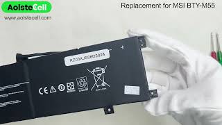 Replacement battery for MSI BTY-M55 15.4V 90Wh 4 cells