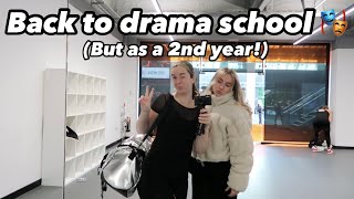 My first week as a second year in drama school/uni!