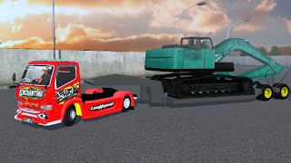 RILIS MOD CANTER TRAILER MUAT EXCAVATOR  BY @FatihConcept18_ BUSSID V3.6