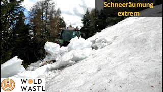 Almstraße wird geräumt - noch immer liegt Schnee