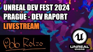 Real GameDev learning! Unreal Engine5! Unreal Fest Prague 2024 Raport! Live Q&A!